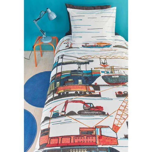 Beddinghouse ledikant dekbedovertrek Seaport Multi (100x135 cm) - Katoen - Wit