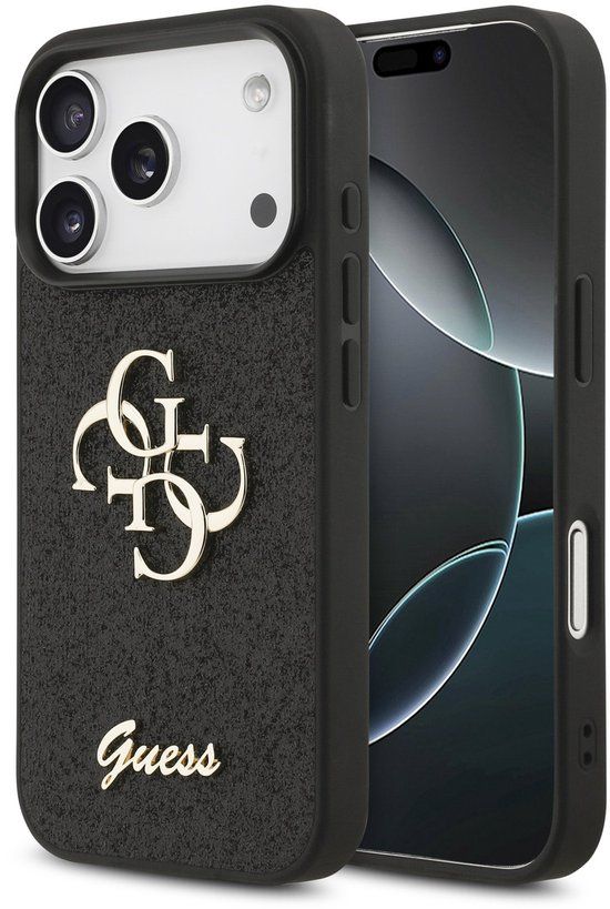 Guess Back Cover - iPhone 17 Pro Hoesje - Zwart