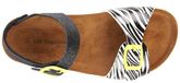 Les tropeziennes par M. Belarbi Dresco Zuka Sandalen Kinderen Zwart Synthetisch Zebraprint Platte Sandalen Gesp
