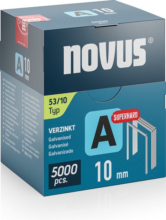 Novus Tools 042-0763 Nieten met fijn draad Type 53 5000 stuk(s) Afm. (l x b) 10 mm x 11.3 mm