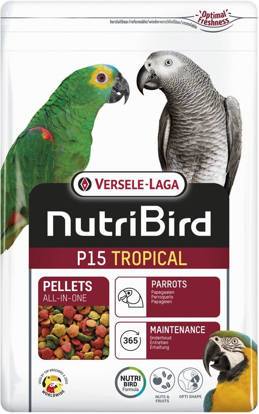 Versele-Laga Nutribird Versele-Laga - Nutribird P15 Tropical Papegaai - Vogelvoer - 3 kg