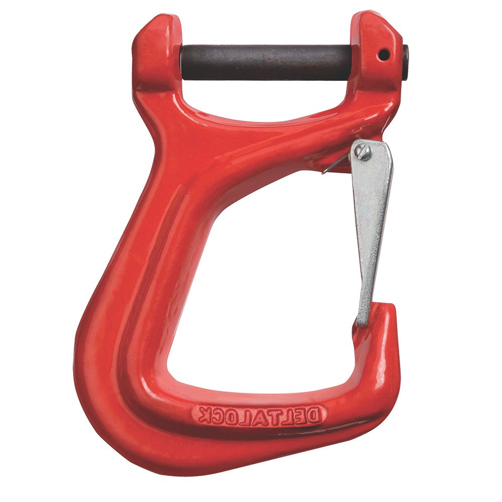 Delta Gaffel hijsbandhaak met klep | grade 80 volgens EN 1677 | 2 ton - YE.8.013.2.2