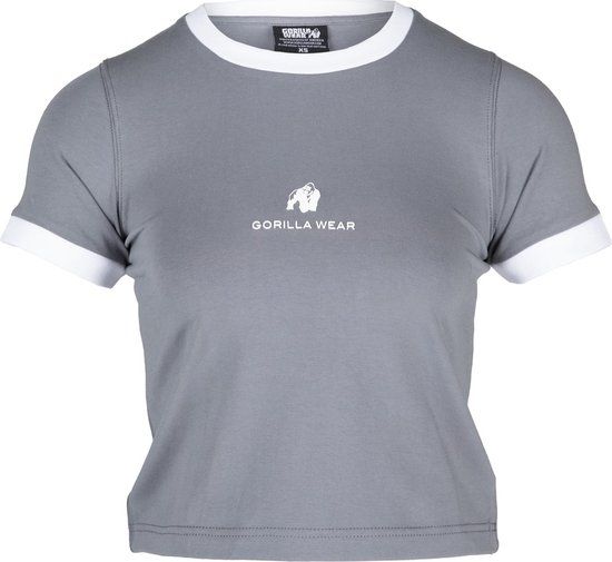 Gorilla Wear New Orleans Cropped T-Shirt - Grijs - XS