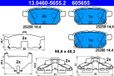 ATE Set plaquettes de frein arrière 13.0460-5655.2