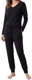 Schiesser Dames pyjama Mix & Relax zwart