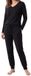 Schiesser Dames pyjama Mix & Relax zwart