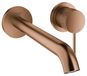 GROHE Essence 2-gats wastafelmengkraan, wandmontage, 230 mm, warm sunset geborsteld