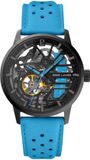 Pierre Lannier 145G866 - Dameshorloge - Leer - Blauw - 39 mm