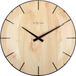 NeXtime Edge Wood Dome - Wandklok - Rechthoek - Hout - 350mm - Glas