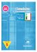 Clairefontaine 6158Cpack Pak 5 Blokken Hemelsblauw Gelijmd Bovenaan - A5 14,8x21 cm - 100 Afscheurbare Pagina's - Lijnen in 4 kleuren DYS Interlinie 5mm - Wit Papier 90g - Omslag Gecoat Karton