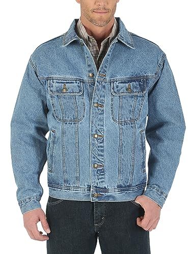Wrangler Heren Rugged Wear Denim Jas - blauw - XXL