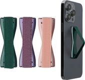 kwmobile Vingerhouder voor smartphone - Set van 3 - Metallic Petrol / Metallic Braam / Metallic Roségoud