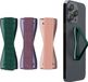 kwmobile Support pour smartphone - Lot de 3 - Métallisé pétrole / Métallisé mûre / Métallisé or rose