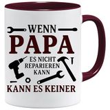 Wenn Papa Es nicht Reparieren kann Mok Papa Vertertag met spreuk Koffiemok als vaderdagcadeau Verjaardag Cadeau-idee voor Vaderdag Beste Cadeau Verjaardag