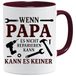 Wenn Papa Es nicht Reparieren kann Mok Papa Vertertag met spreuk Koffiemok als vaderdagcadeau Verjaardag Cadeau-idee voor Vaderdag Beste Cadeau Verjaardag