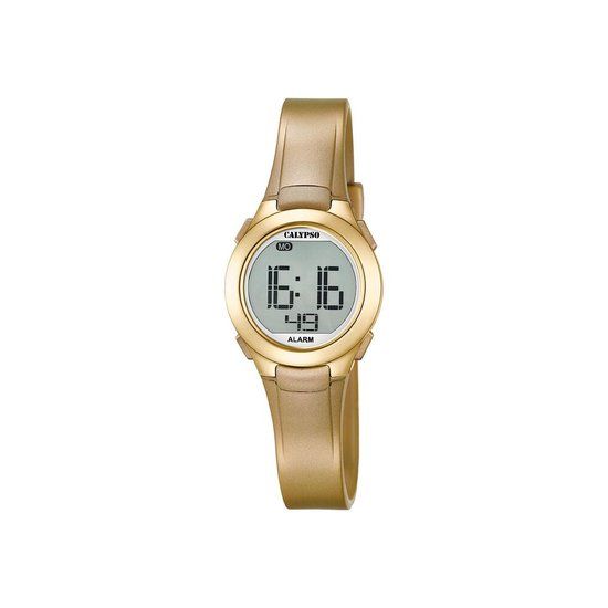 Calypso K5677/3 Digital Watch 28 mm 100m Gold/Rose for Kids
