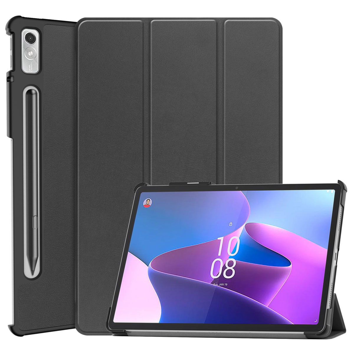 imoshion Trifold Bookcase Lenovo Tab P11 Pro (2nd gen) tablethoes - Zwart