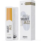 D'Addario Woodwinds ORSF05BSX4H Organic Select Jazz Baritonsaxofoonriet, 4 Hard, 5-pack