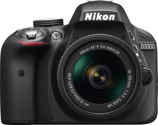 Nikon D3300 Zwart + AF-P DX NIKKOR 18-55 VR