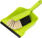 Buemag Stoffer en blik - kunststof - 35 x 25 cm - groen