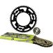 Doppler Kit chaîne aluminium noir 14x53 - 420 Derbi GPR / Senda X-treme