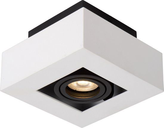 Lucide XIRAX - LED Plafondspot - GU10 - 5W - Dim to Warm - Wit
