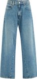 WE Fashion Heren twisted loose fit jeans - Blauw - Katoen - Maat: 28/32