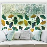 Ambiance Sticker Privacy raamfolie - Herfst ginkgo bladeren - Stickers voor ramen en douchedeuren - 40x100cm