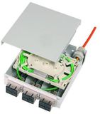 Telegärtner 100022818 Verbindingscassette voor glasvezelkabels Grijs-wit (RAL 7035) 1 stuk(s)