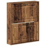 vidaXL Wandgemonteerde Schoenenkast UTRECHT 71 x 17 x 86 cm Oud hout