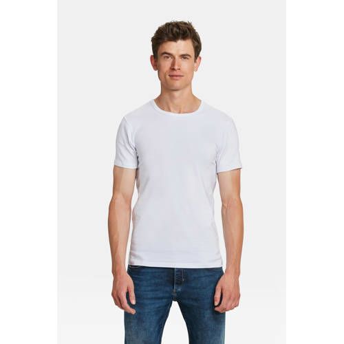 WE Fashion T-shirt wit - set van 2