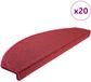 vidaXL - Zelfklevende trapmatten - 20 stuks - 65 x 24 x 4 cm - Rood - Non-slip