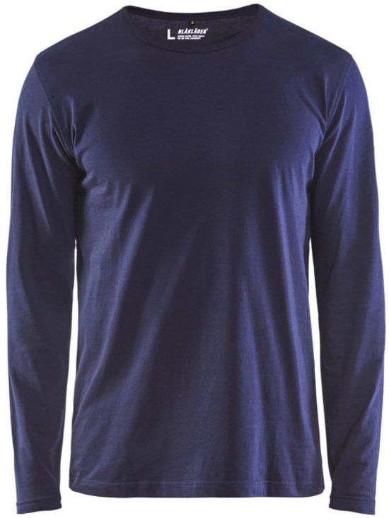Blaklader T-shirt lange mouw 3500-1042 - Marineblauw - S