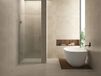 Sanifun Wiesbaden Less Nisdeur 90 x 200 cm Helder Glas - Geborsteld Brons Koper