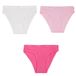 DIM Culottes, EcoDim Coton, 3 pièces, ultra-doux et confortable, coton et élasthanne, liberté de mouvement, Rose-blanc, 14 Ans