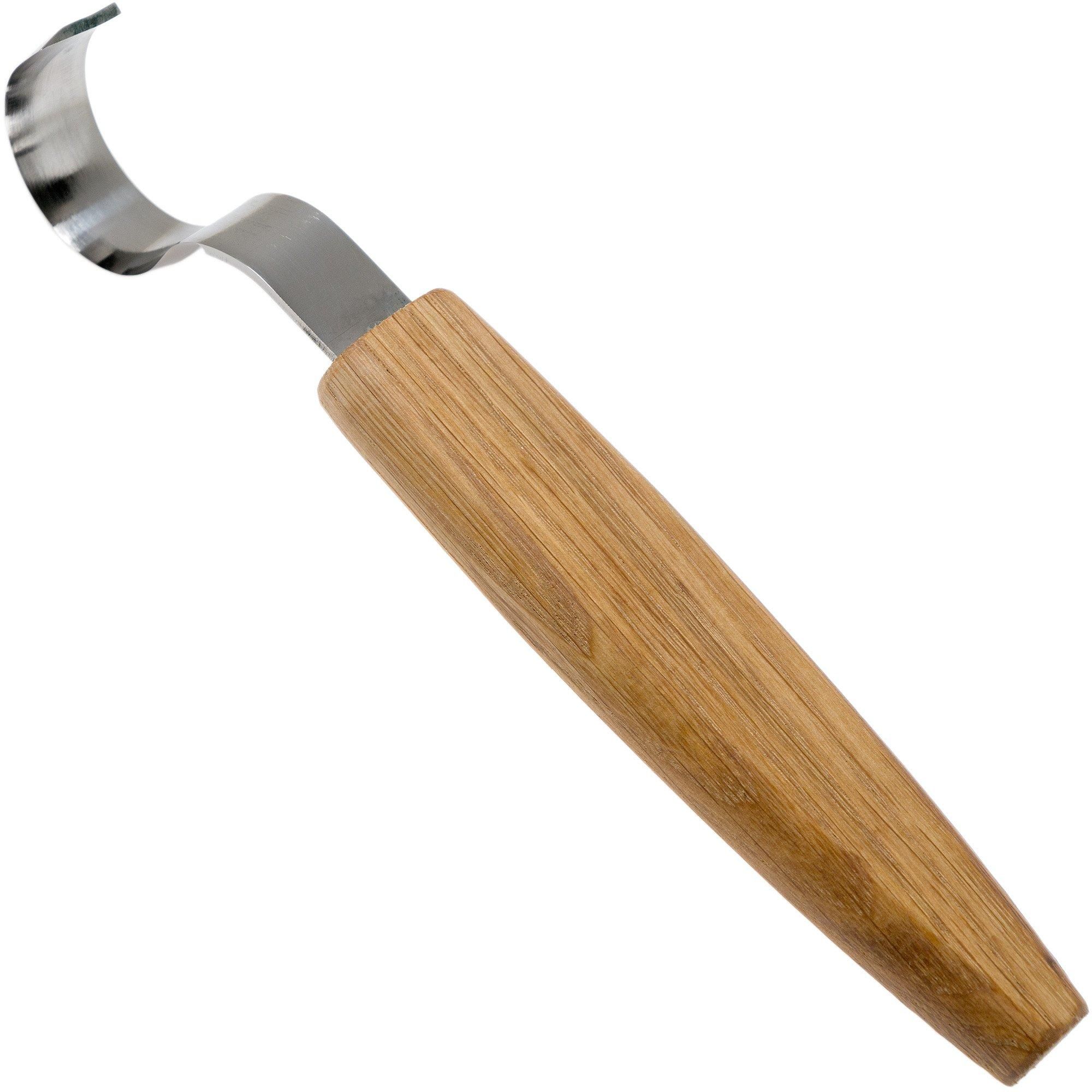 BeaverCraft Oak Spoon Carving Knife 30 mm SK2SOAK - Right-Handed Spoon Knife with Sheath