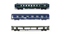 JOUEF HJ4209 SNCF, DD DEV 66-Wagentransporter, seitliche Schutzgitter, grün mit weißem Encadré-Logo, ep. IV-V Railway 1 x Reisezugwagen