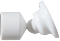 Spirella Douchegordijnstang Steun – Wandbevestiging voor 25 mm Stang – Zilver