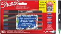 Sharpie 2201182 Markeerstift 5 stuk(s) Borstelpunt Blauw, Groen, Rood, Violet, Geel