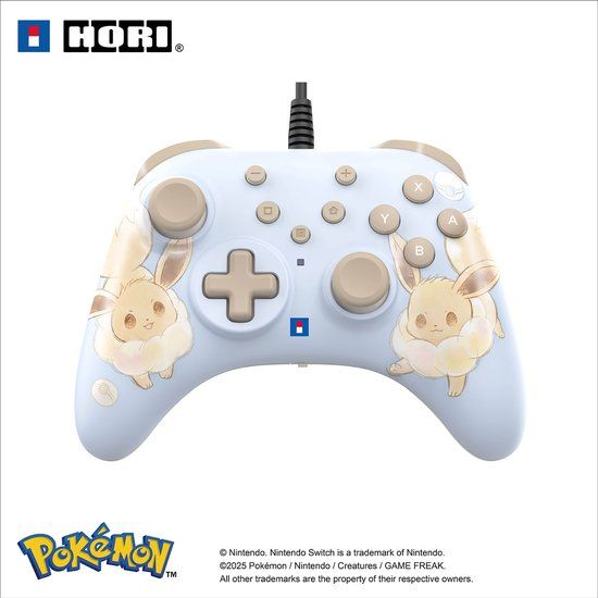 HORI HORIPAD Turbo Wired Controller voor Nintendo Switch 2 – Eevee Cottage Core