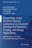 Proceedings Springer Proceedings in Physics 426: Proceedings of the 6th International Conference on Advanced Materials for Photonics, Sensing, and Energy Applications