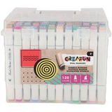 Creafun Dual markers 120 stuks in luxe opbergdoos