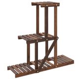VidaXL Plantenstandaard 81x25x75,5 cm massief vurenhout