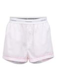 Calvin Klein Poplin Short Wit/Roze Gestreept XS