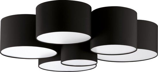 EGLO Pastore 2 Plafondlamp - Ø 99 cm - Zwart - E27 - 6-lichts - Dimbaar