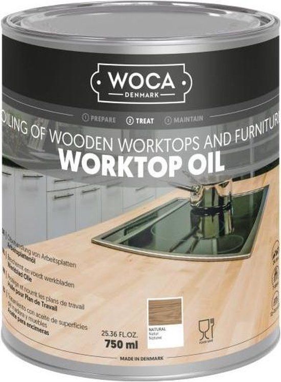 WOCA Werkbladolie NATUREL - 750 ml