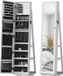 Homcom Staande Sieradenkast MDF 38x38x160cm Wit