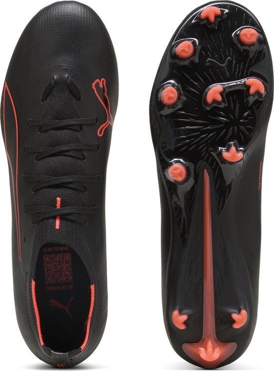 PUMA ULTRA 6 MATCH FG/AG Unisex Sportschoenen - Puma Black-Puma Red