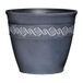 Classic Home and Garden 9411D-515 Korinthische ronde plantenbak, 10", Storm