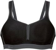 Anita - Performance Sport bh zonder beugel - Zwart/antraciet - 80D
